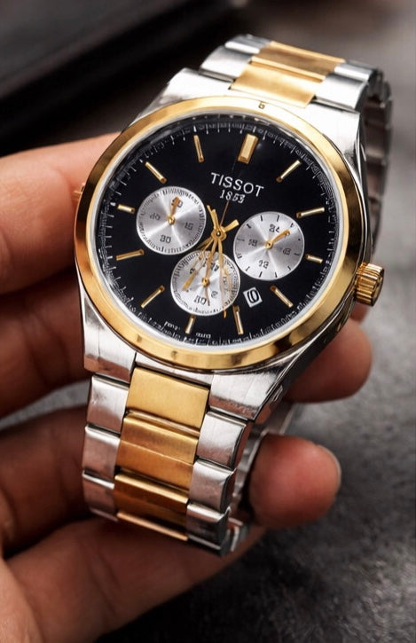 Tissot Sport Two-tone Stainless Steel Black Dial