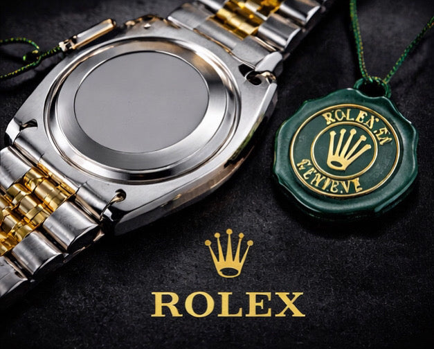 Rolex Datejust Two-Tone Black Dial Jubilee