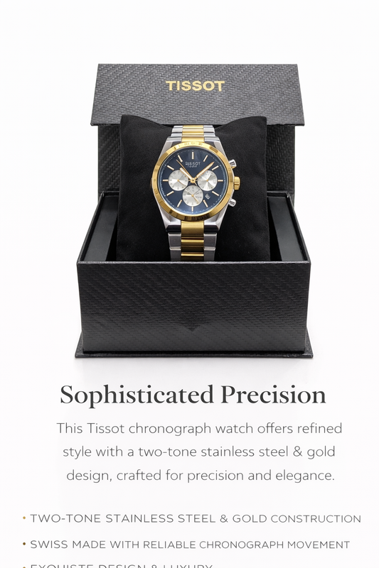 Tissot Sport Two-tone Stainless Steel Black Dial