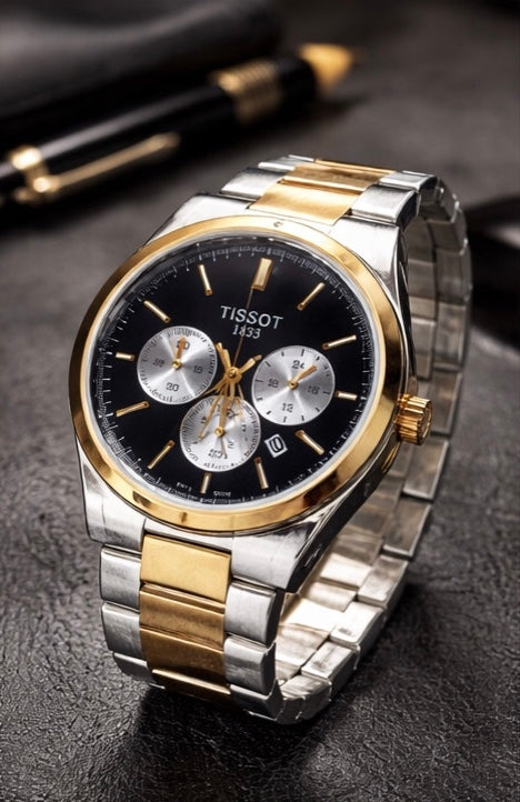 Tissot Sport Two-tone Stainless Steel Black Dial