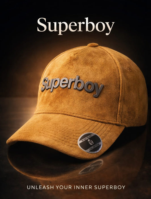 “Superboy” Suede Baseball Cap